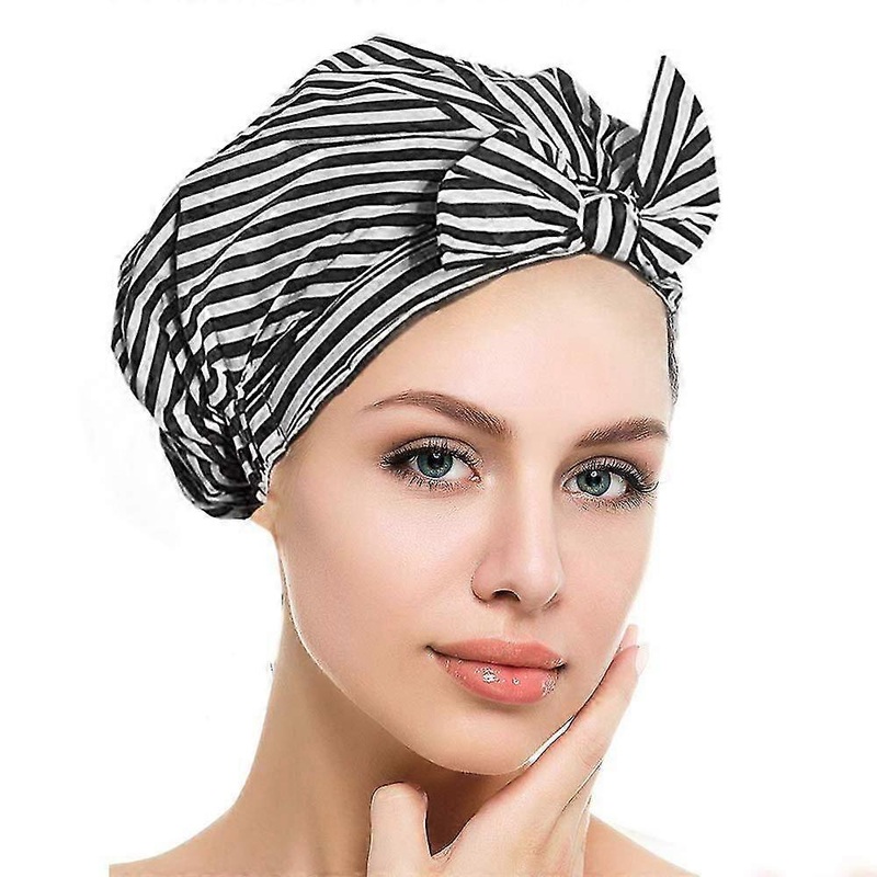 1 pcs Shower Cap For Women, Reusable Waterproof Bowknot Bathing Caps