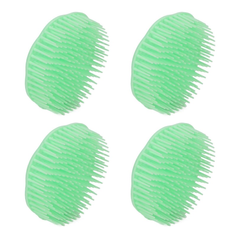 10pcs Hair Scalp Massager Shampoo Brush Cleaning Exfoliating Soft Scalp Scrubber for Adults Shower