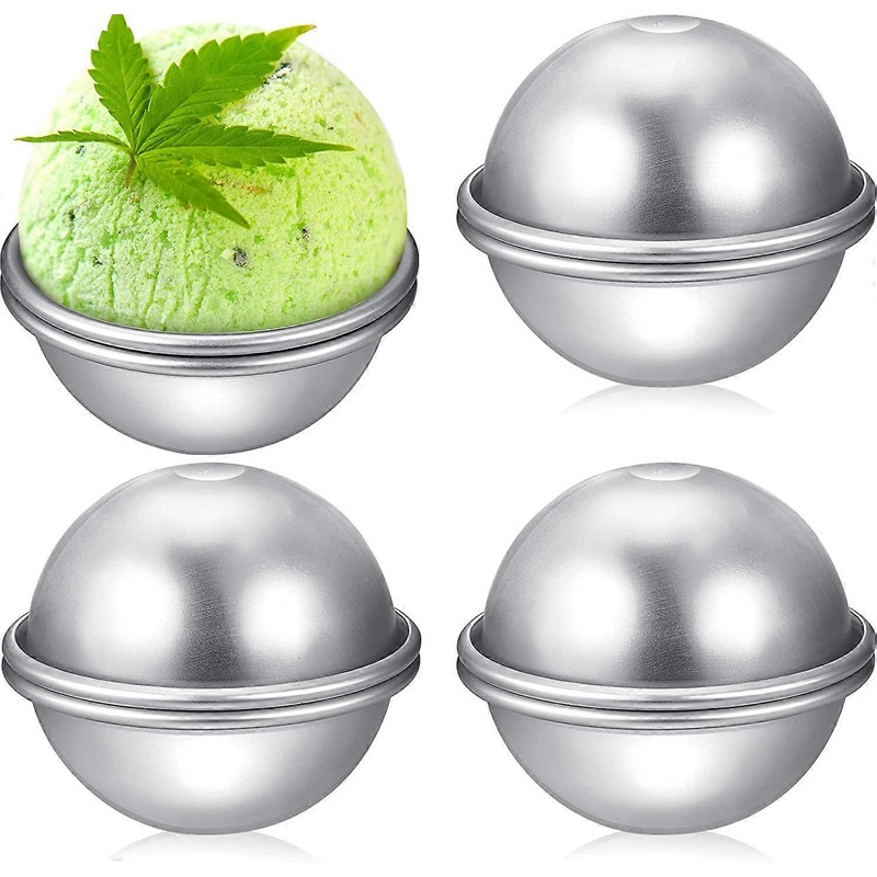 8 Pieces Bath Bomb Molds DIY Metal Bath Bomb Crafting Mold Suppliessmall