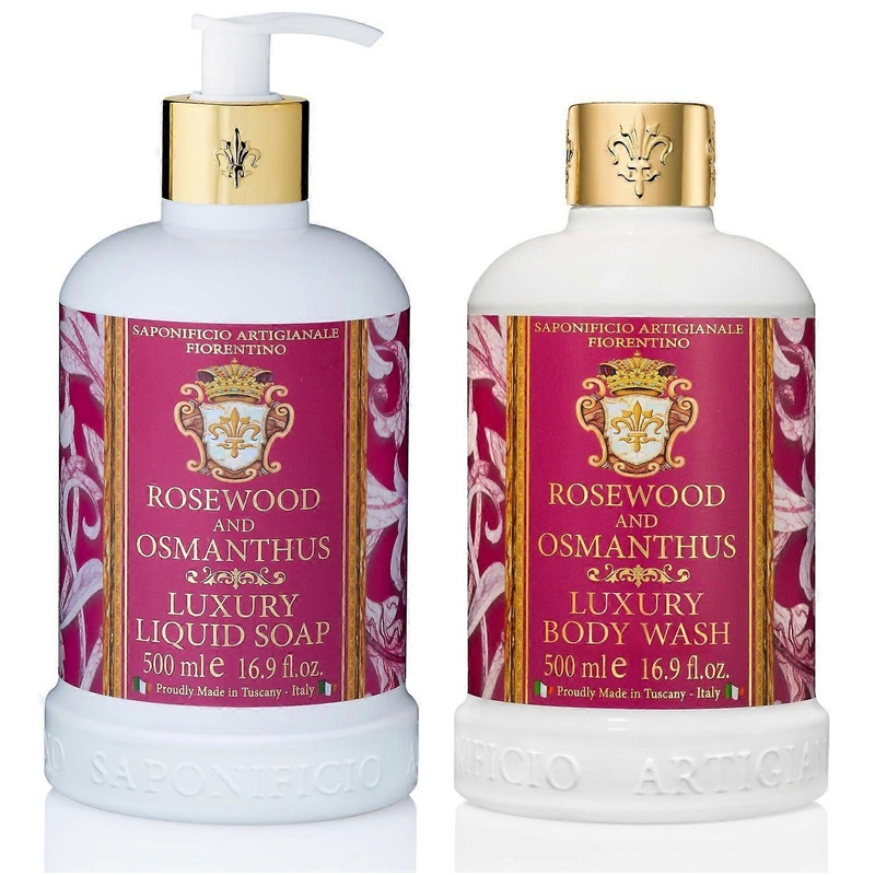 Saponificio Artigianale Fiorentino Rosewood & Osmanthus Body & Hand Wash Set