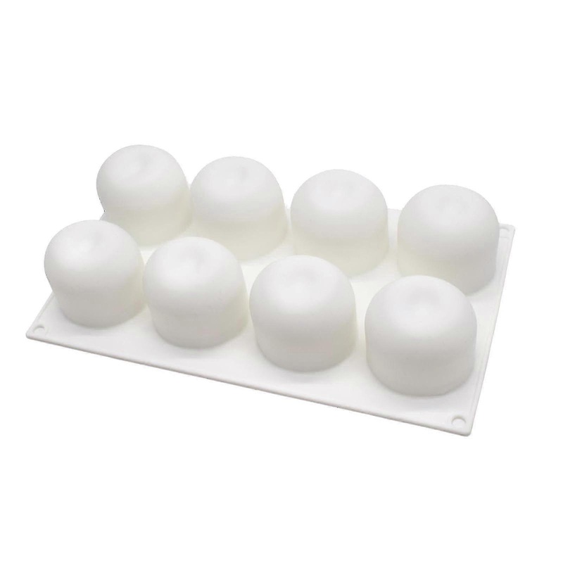 Zk- 3d 8pcs Apple Cake Mould Jelly Mould Christmas Eve Apple Silicone Mould