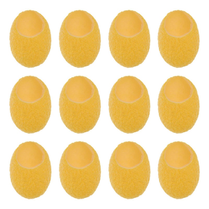 12 Natural Silkworm Facial Cleaning Balls for Deep Skin Care, Gently Removes Impurities and Dead Skin for Women