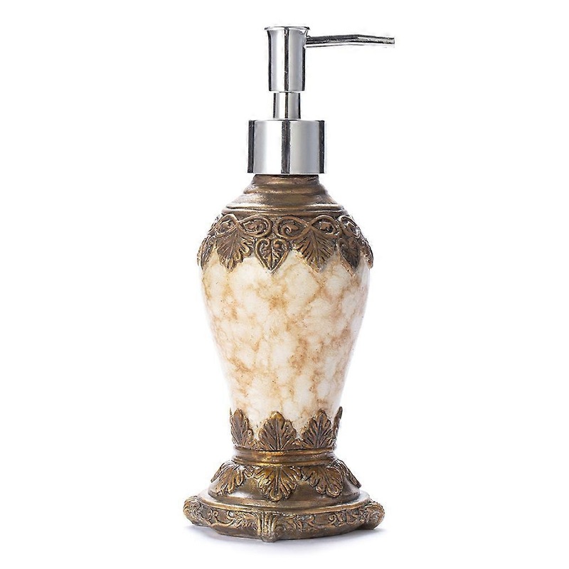 Retro Agate Shower Gel Press Bottle Hand Sanitizer Refillable Bottles for Shampo  white