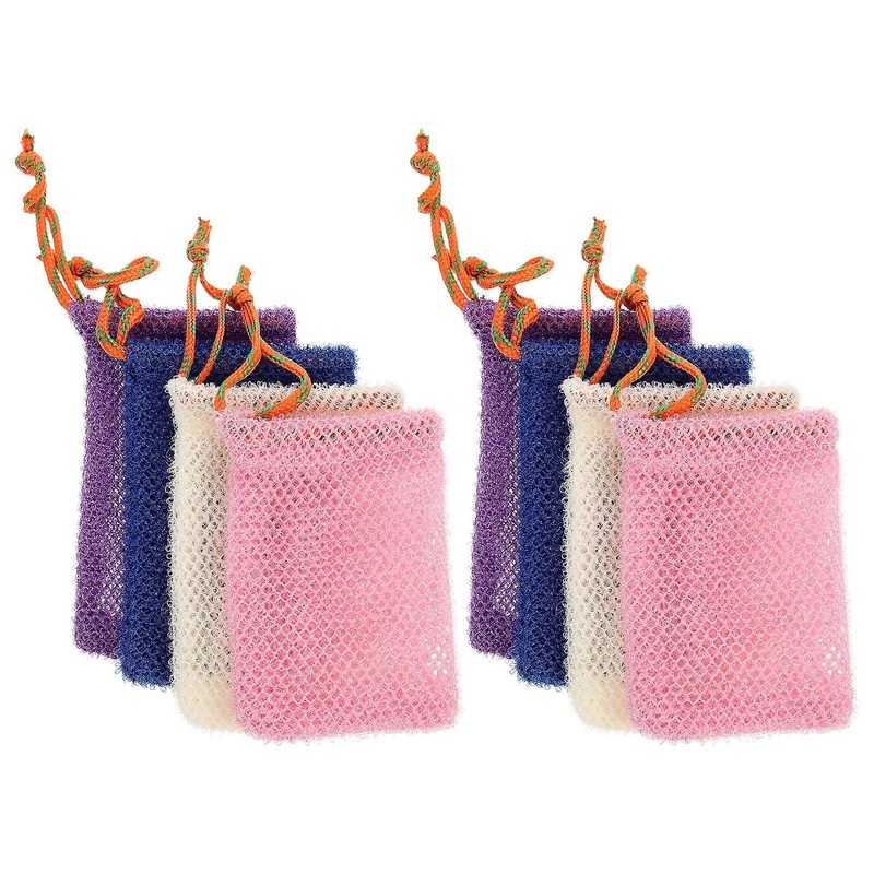 Soap Bag with Drawstring for Bubble Maker 16Pcs Home Use