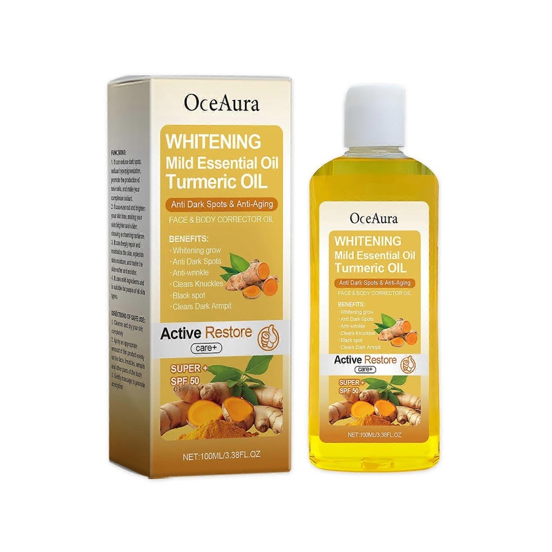 Turmeric Body Care Oil, Nourishing And Hydrating Body Care Oil For Daily Skin Care