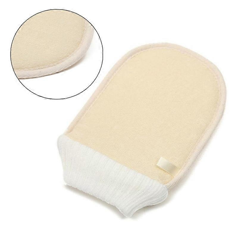 1PC Bathing Glove Beige Portable Massage Bath Glove Shower Scrubber Exfoliating Loofah Bath Towel Cheap Dropshipping