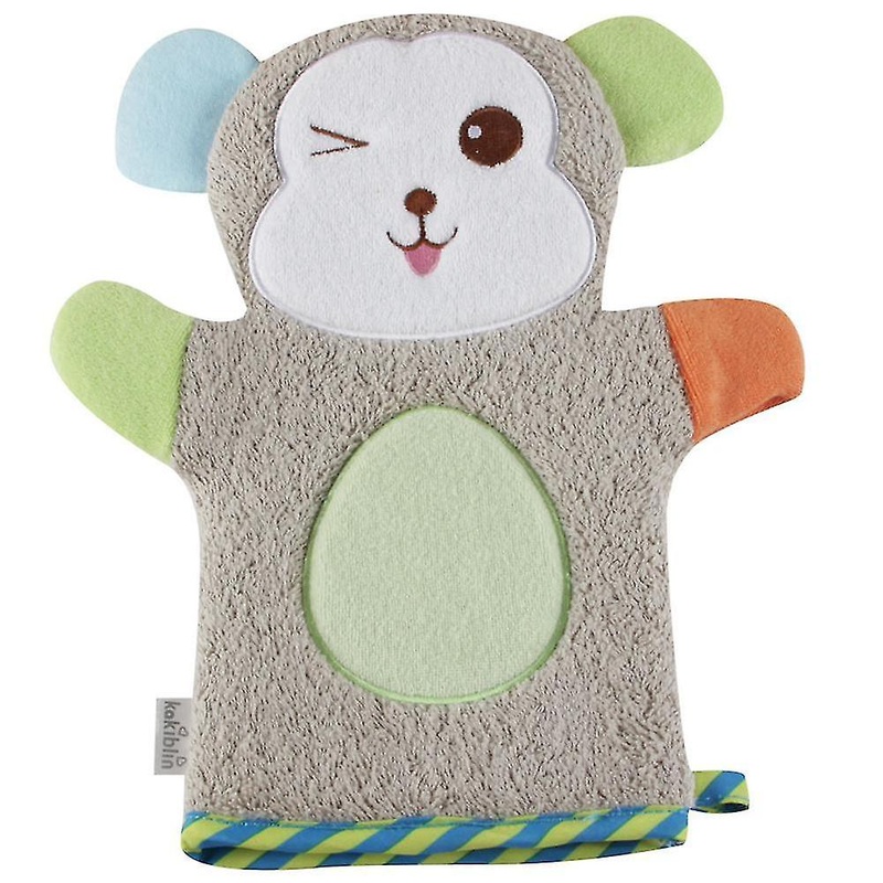 Washcloth With Animal Motifs Shower Glove For Baby Children Hand Puppet Funny Animals Children’s Washcloth With Hanging Loop Soft Bath Glove Wash Glov