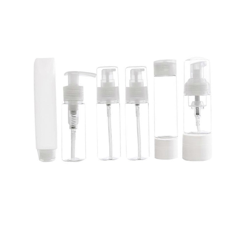 1 Set of Press Pump Bottle Cosmetics Subpackaging Bottle PETG Travel Empty Bottle