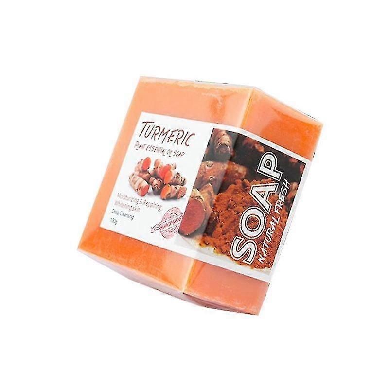 100g Handmade Natural Soap Jamaican Turmeric Bars Dark Acne Spots – SNNGV