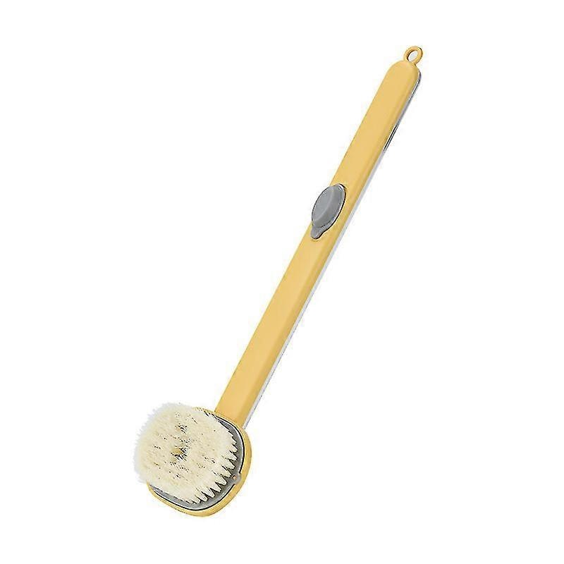 1pc Long Handle Liquid Bath Brush, Bathroom Body Brush, Back Bath Sponge Exfoliating Scrub Massager