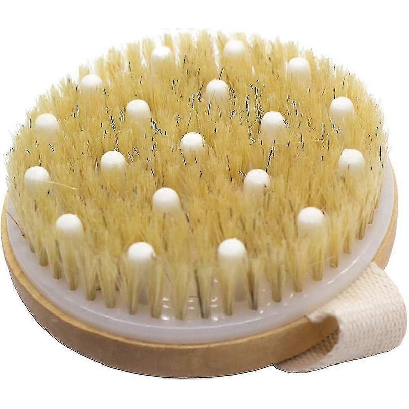 1pc Lymphatic Detox Brush with Natural Boar Bristles and Rubber Nubs