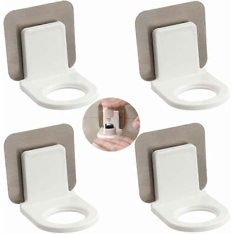 Pump Bottle Dispenser Holder, Hand Sanitizer Hanging Rack, Wall Sticker, 30pcs,65*63mm