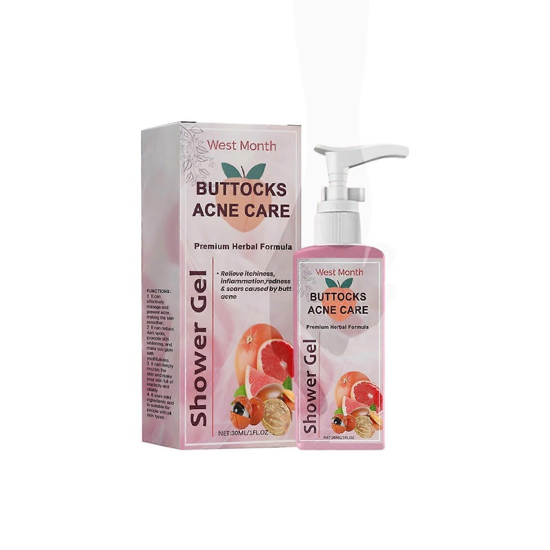 WestMonth Butt Acne Care Body Wash Skin Cleansing Fading Acne Gentle Refreshing