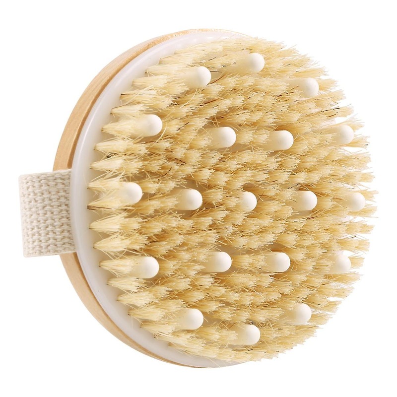 1 Pack Dry Body Brush, Shower Brush Wet and Dry Brushing, Dry Brush for Cellulite and Lymphatic, Body Scrubber with Soft