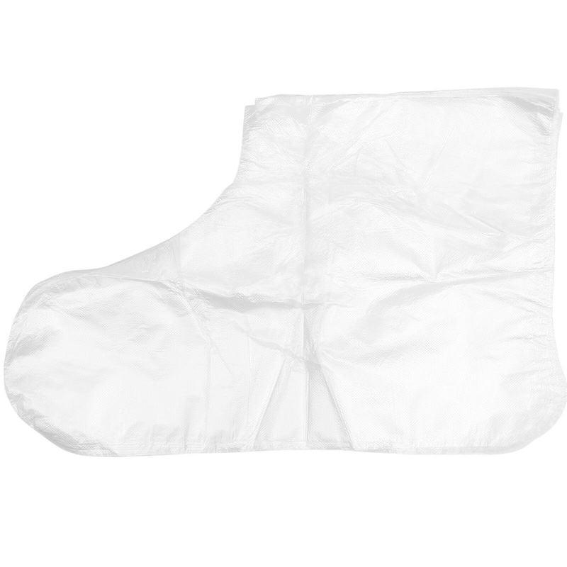 100pcs Disposable Foot Covers One-off Foot Cover Transparent Film Foot Cover for Pedicure
