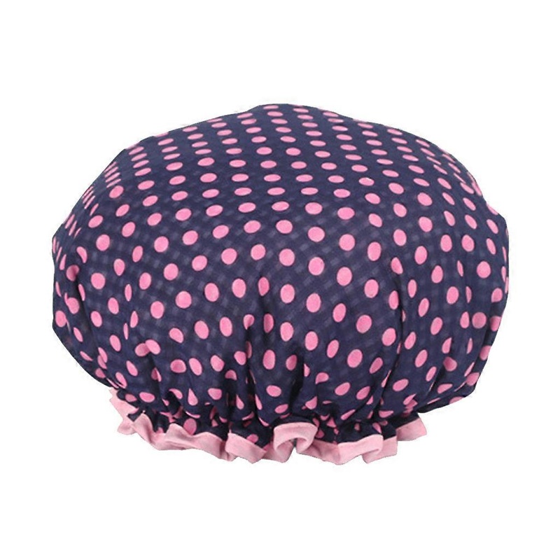 Women Shower Caps Colorful Bath Shower Hair Cover Adults Bathing Household