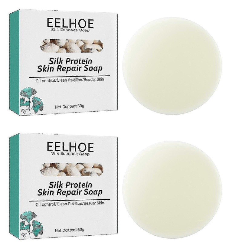 2pcs Eelhoe Silk Protein Mask Soap