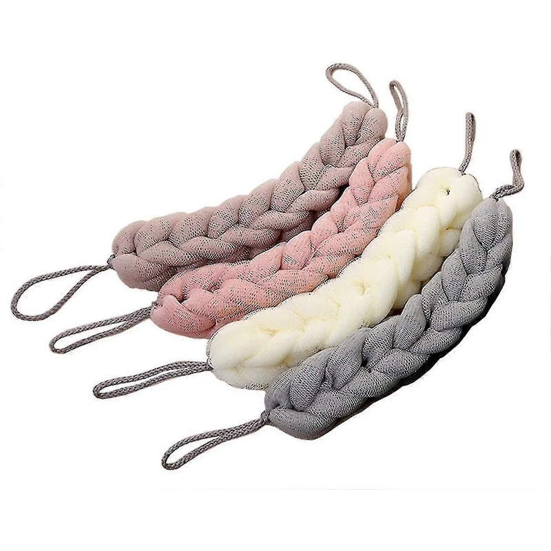 Packs Long Stretch Back Sponge With Rope Handles Back Scrubber Bath Shower Mesh