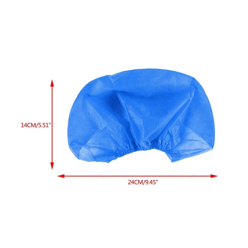 10pcs Disposable Elastic Non-Woven Bouffant Cap Chef Catering Dust Hat for Eyelash Extension Shower Hair Net Cover