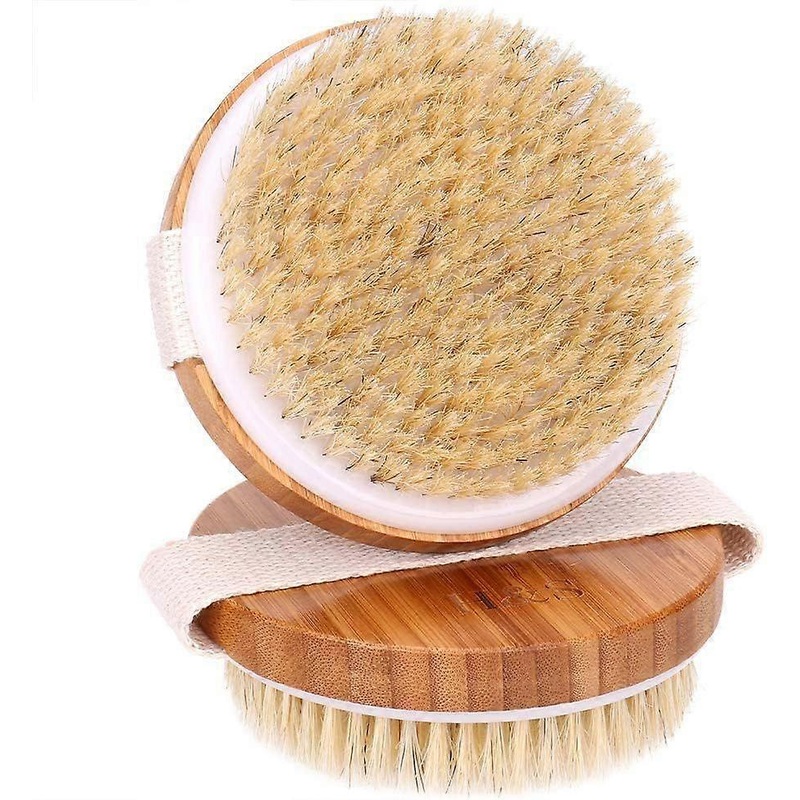 2025 Latest Model  Round Body Brush for Exfoliating Skin, 2 Pcs  Natural