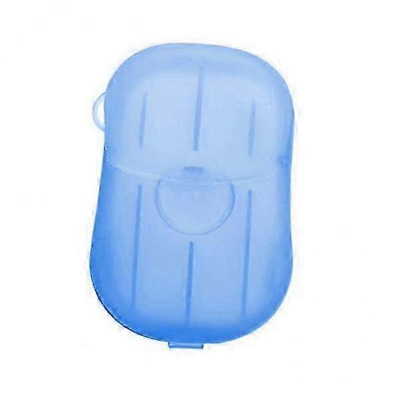 2x Disposable Paper Soap Travel Portable Hand Wash Cleaning Soap Blue