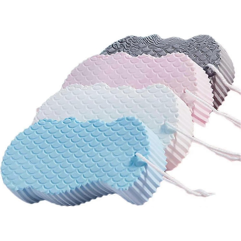 Super Soft Exfoliating Bath Sponge 4 PCS Body Sponge For Cleansing Exfoliating
