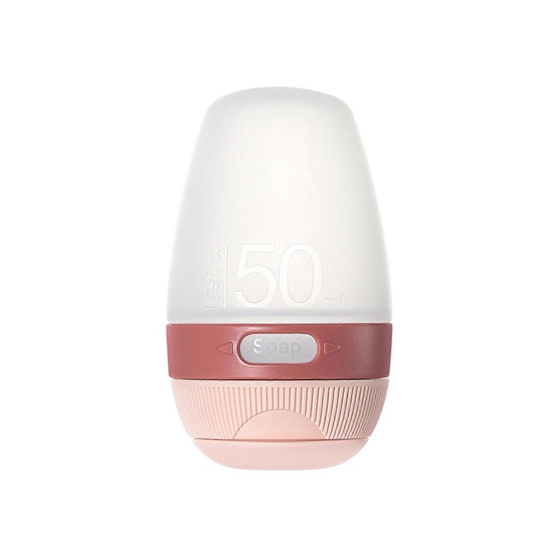 Travel Cosmetics Bottles Silicone Gel Mini Empty Container Skincare Shower Gel Shampoo Jars Bottle Portable 50ml 80ml  Pink S