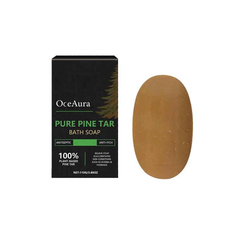 110g Tar Bath Soap: Cleansing bath, hydrating pores, soothes redness, body soap.