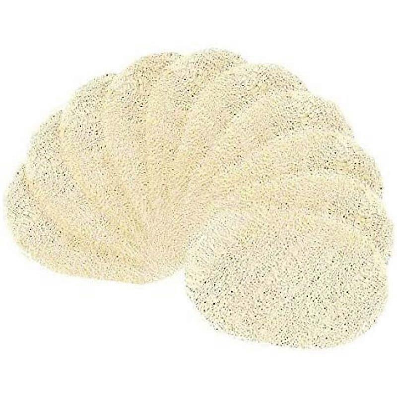 Nirvana 10 Pieces Natural Loofah Sponge 8*12cm Loofah Sponges Kitchen Loofah Sponge Scrubber Scourer Washable Plastic Free Biodegradable Cleaning Spon