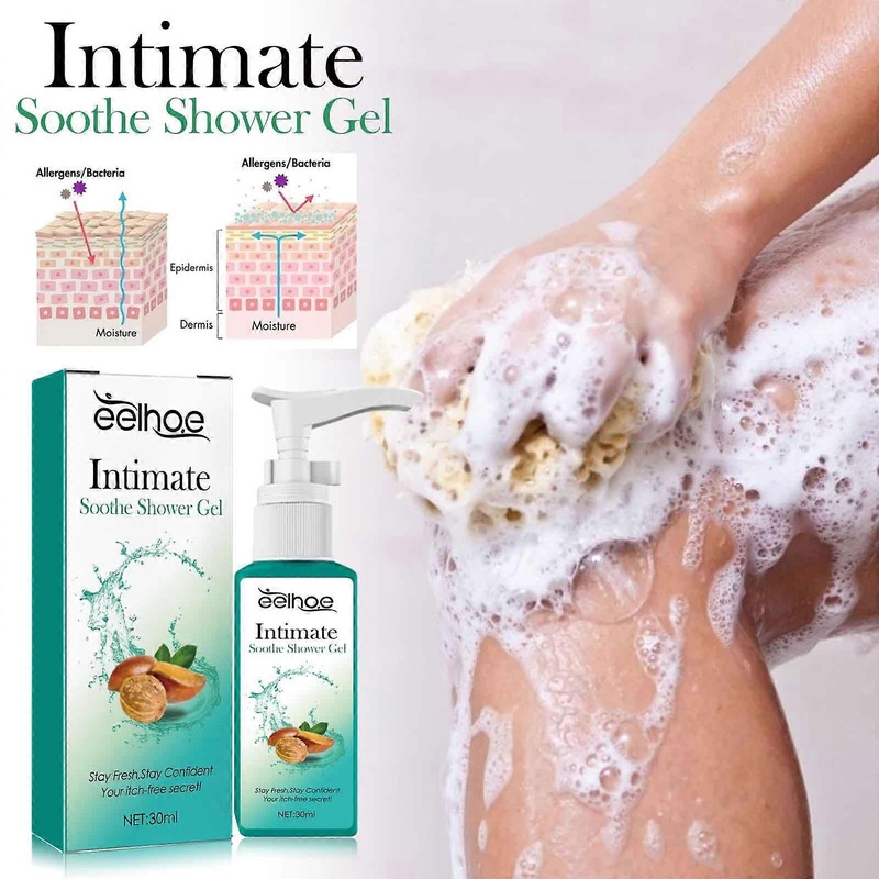 Soothe Shower Gel, Gentle And Effective Relief From Genital Itching,Hydrates And Moisturizes With Natural Ingredients,for Male And Female Use