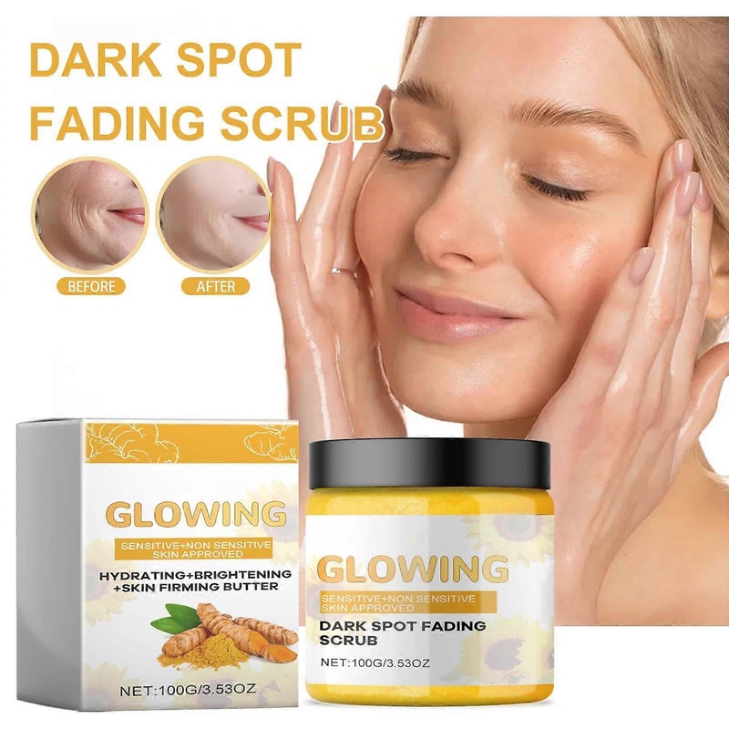 Turmeric Body Scrub Moisturizing And Exfoliating Body Face Hand Foot Scrub Nourishes Skin Cleansing Gentle Exfoliation