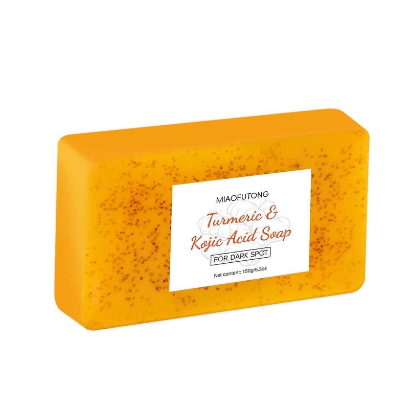 Turmeric Soap With Kojic – Lemon Turmeric Soap With Ginger Particles Soap – 150g Cruelty-Free