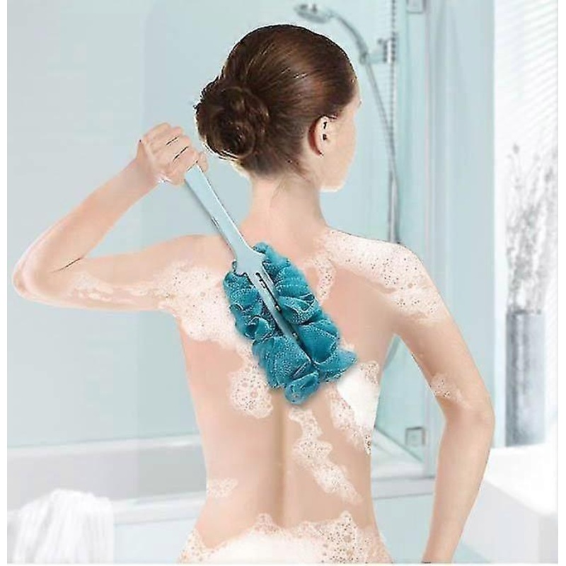 1 item Bath Brush Back Brush with Shower Flower, Body Shower Back Brush for Men and Women