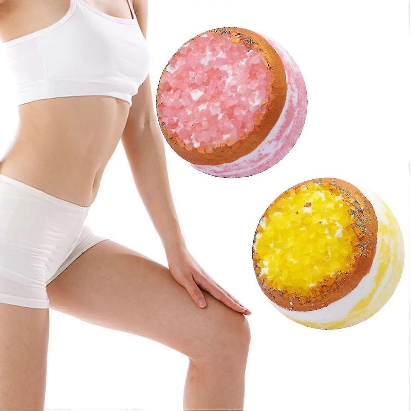 2pcs Hot And Sweat Detox Bath Bombs, Natural Hand Crafted Seaweed Detox Bath Bombs