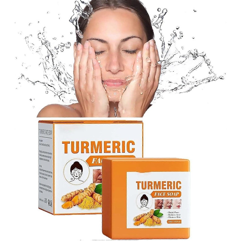 Turmeric Bar Soap, Lemon Turmeric Soap Bar, Turmeric Face and Body Soap Bar, Tumeric Body Scrub
