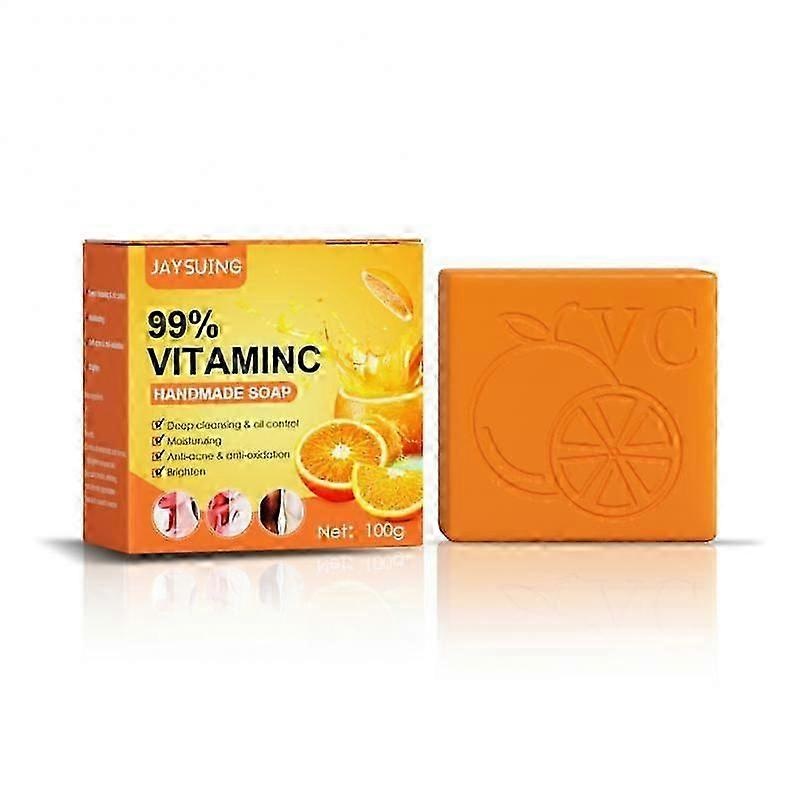 VC Whitening Soap Body Cleansing&Moisturizing Joint Elbow Skin Melanin Bleaching Soap Whiten Brighten Skin Handmade Bath Soap