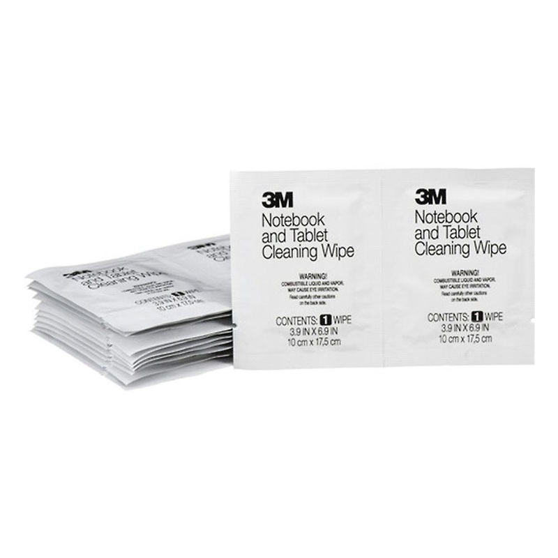 3M Notebook Screen Cleaning Wipes Non Abrasive Non Streaking Pre Moistened