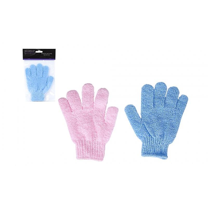 Pair Of Exfoliating Bath Washing Gloves Body Scrub In Assorted Colors