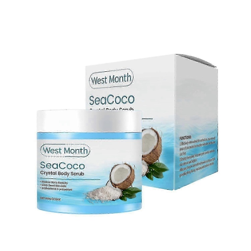 West&Month Exfoliating Body Scrub Clears and softens the entire body Exfoliating Crystal Scrub