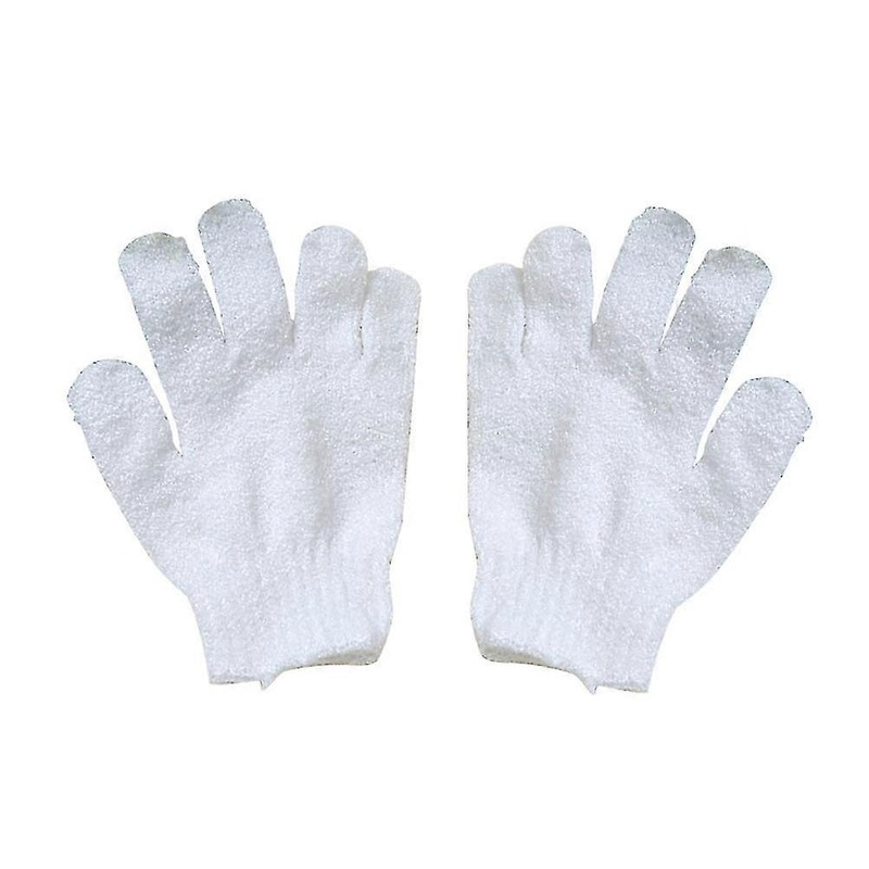 1 Pair Bath Exfoliating Glove Five Fingers Body Scrub Gloves Bath Shower Sauna Scrubber Mitt for Men