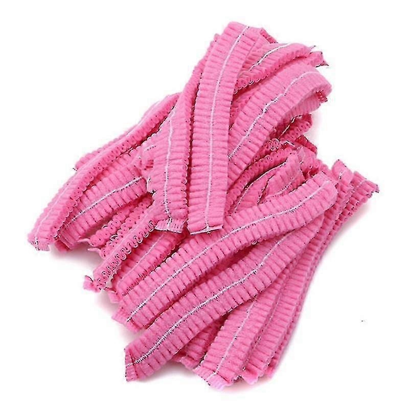 100pcs/Pack Disposable Hair Head Covers Net Bouffant Dustproof Anti Dust Caps Breathable Shower Bath
