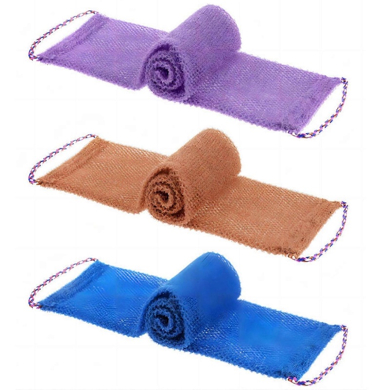 3pcs Back Scrubber for Shower Exfoliating Washcloth Body Scrubber Quick Dry Africa Net Bath Cloth for Men Women