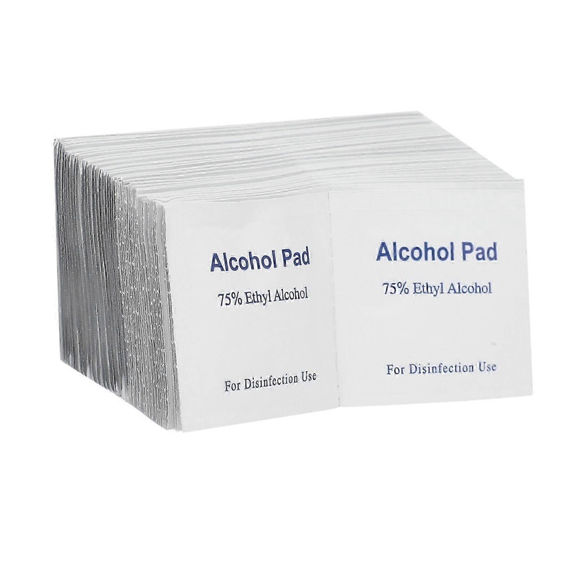 Portable 200 Pcs Alcohol Wet Wipe Disposable Disinfection Prep Swap Pad Antiseptic Skin Cleansing C