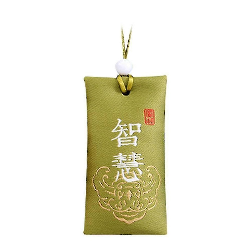 Spiritual Salt with Sachet, Buddhist Spiritual Salt Pouch Necklace, Embroidered Spiritual Salt-In Stock