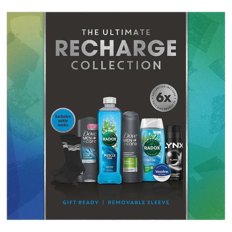 The Ultimate Men’s Recharge Gift Set with Shampoo, Shower Gel and Body Wash