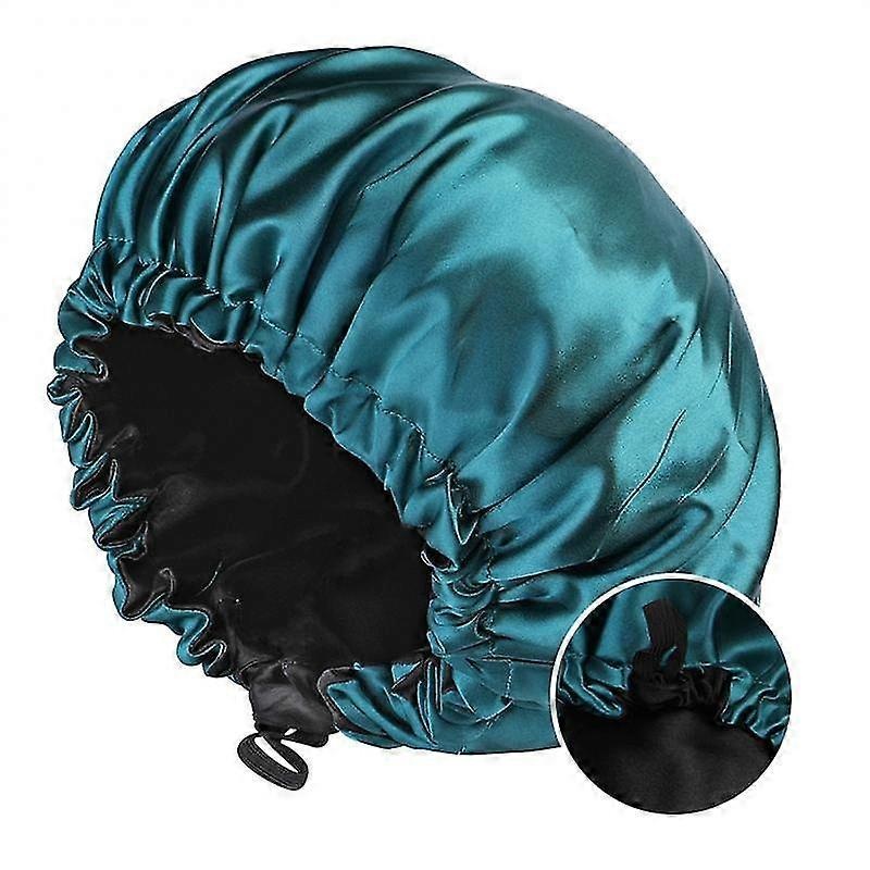Women Reversible Satin Sleep Caps Adjustable Elastic Night Hair Protection