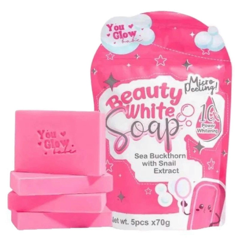 You Glow Babe Beauty Soap, Sea Buckthorn Snail Mucin Soap Bar Acnes Cleansing for Face & Body Wash