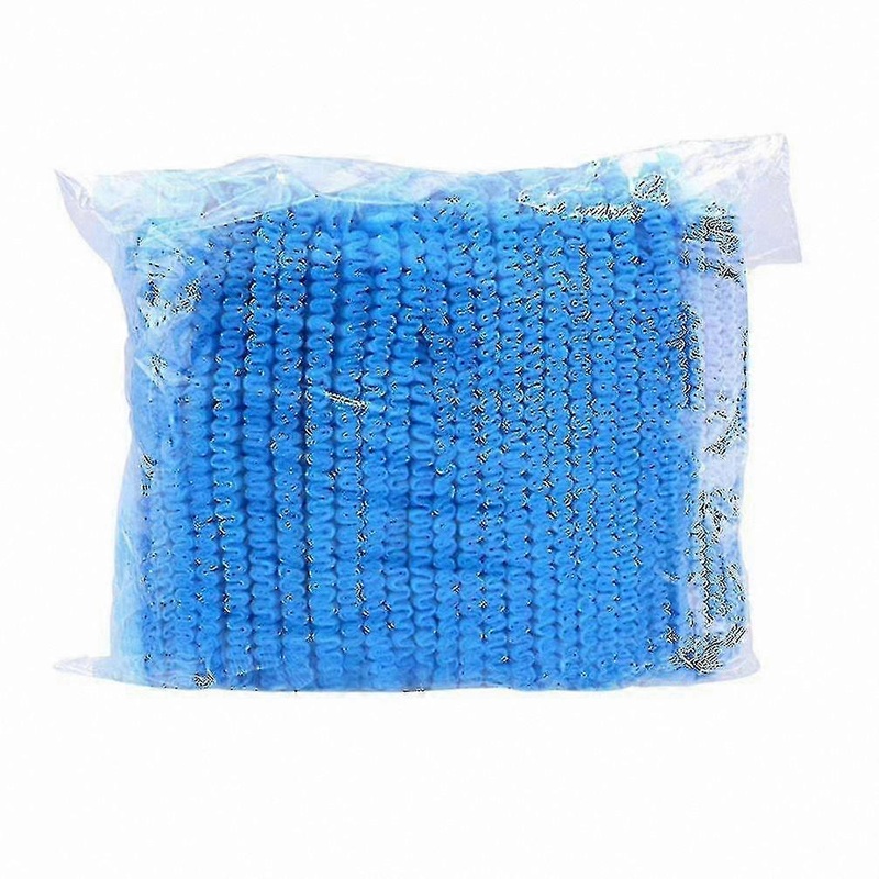100 Pack Disposable Non-Woven Head Caps for Hygiene and Comfort Use
