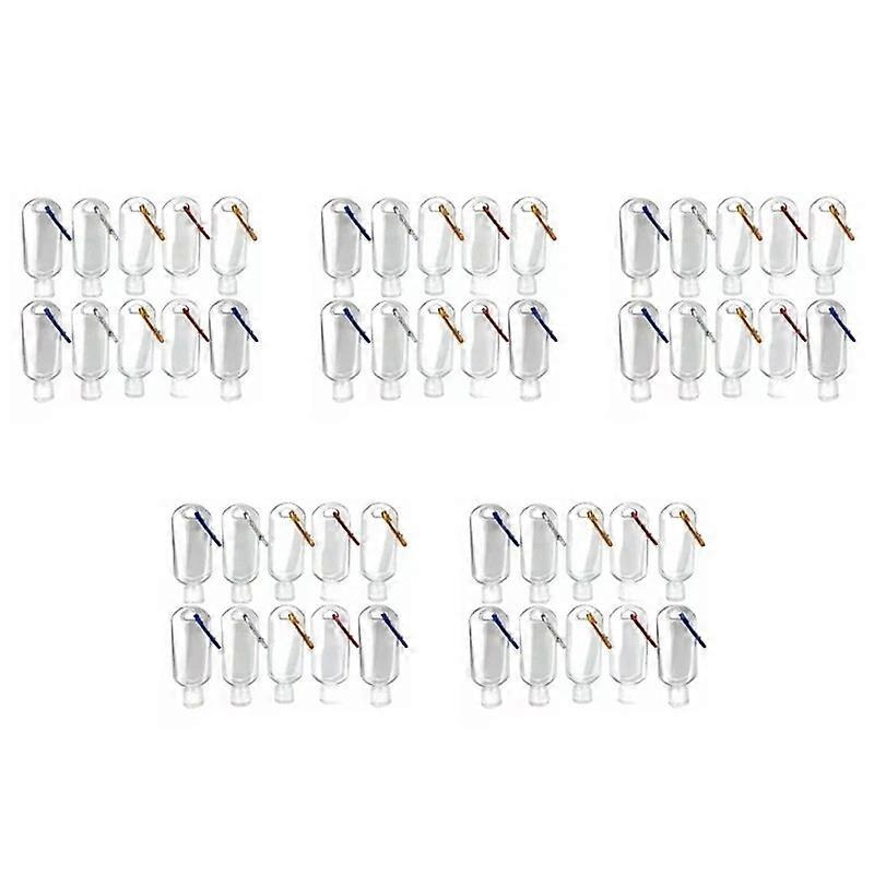 50PC 50Ml Portable Hand Sanitizers Bottles Press Bottles Liquid/Gel Soap Dispensers Hanging Inverted Bottle For Travel~1641