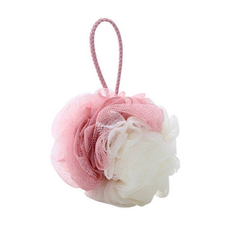 Savings 2025! Loofah Bath Shower Sponge Pouf Mesh Ball Exfoliating Premium 3pc Warehouse